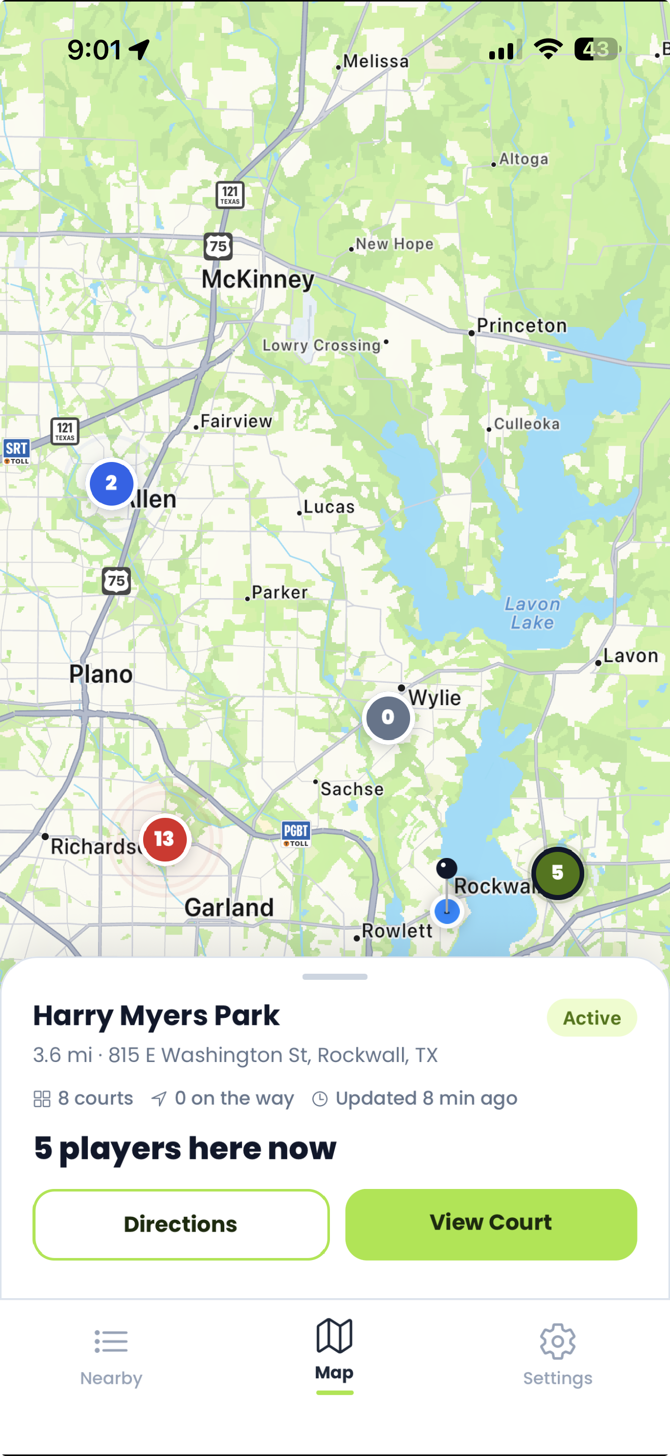 Stackle map view
